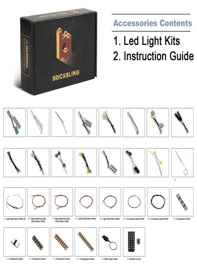 BrickBling Lighting Kit Compatible with Lego The Animated Series Gotham City™ 76271, Bricks Not Included (RC Version Light) - Image 4
